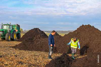 Echantillonnage de compost de boues /MIATE pour analyse